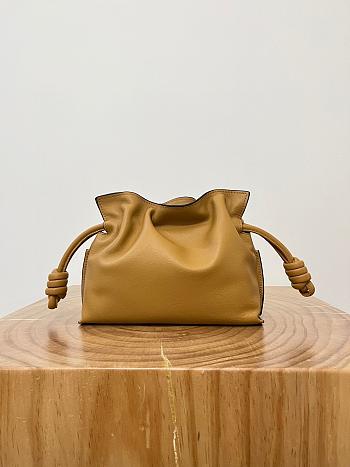 Colestore Loewe Flamenco Clutch Mini Bag in Honey 23x18x9cm