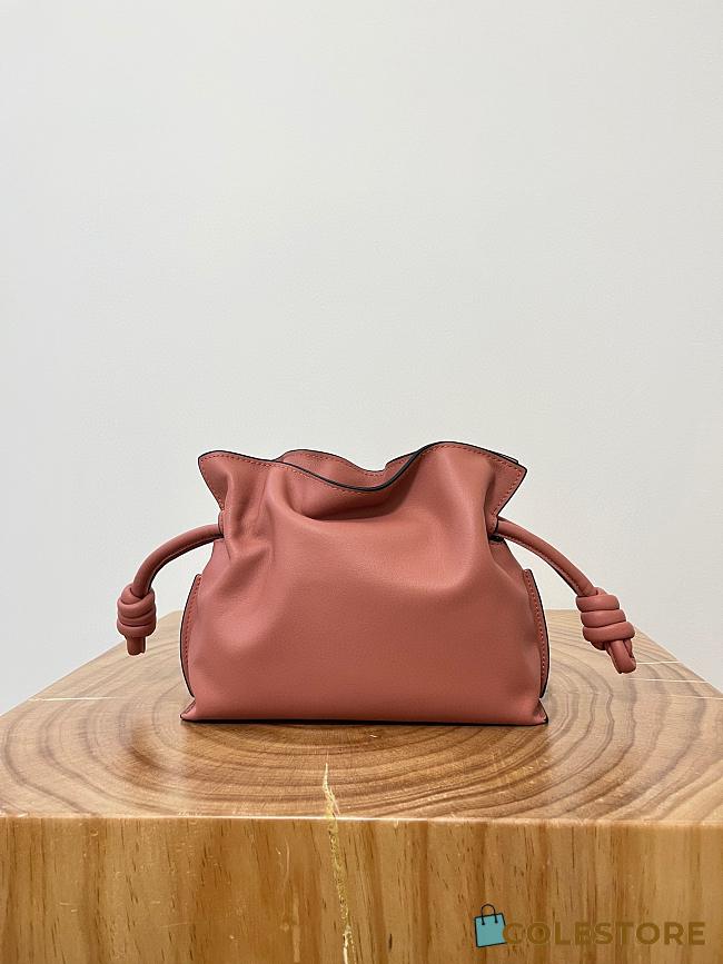 Colestore Loewe Flamenco Clutch Mini Bag in Warm Rose 23x18x9cm - 1