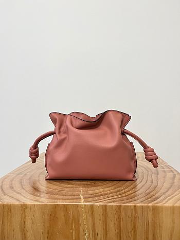 Colestore Loewe Flamenco Clutch Mini Bag in Warm Rose 23x18x9cm