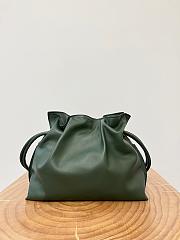 Colestore Loewe Flamenco Clutch Bag in Dark Green 30x24.5x10.5cm - 1