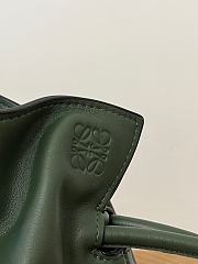 Colestore Loewe Flamenco Clutch Bag in Dark Green 30x24.5x10.5cm - 4