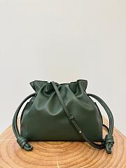 Colestore Loewe Flamenco Clutch Bag in Dark Green 30x24.5x10.5cm - 3