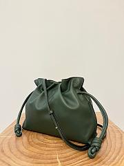 Colestore Loewe Flamenco Clutch Bag in Dark Green 30x24.5x10.5cm - 2