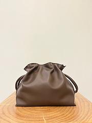 Colestore Loewe Flamenco Clutch Bag in Dark Chocolate 30x24.5x10.5cm - 1