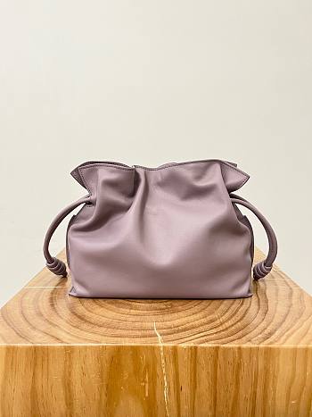 Colestore Loewe Flamenco Clutch Bag in Dusty Lilac 30x24.5x10.5cm
