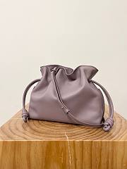 Colestore Loewe Flamenco Clutch Bag in Dusty Lilac 30x24.5x10.5cm - 4