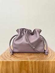 Colestore Loewe Flamenco Clutch Bag in Dusty Lilac 30x24.5x10.5cm - 3