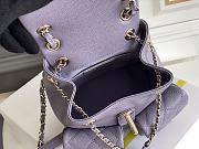 Colestore Chanel Triple Backpack Dusty Purple Caviar 17.5x16.5x10cm - 5
