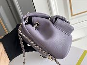 Colestore Chanel Triple Backpack Dusty Purple Caviar 17.5x16.5x10cm - 3