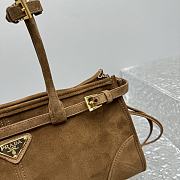 Colestore Prada Lus Solf Suede Brown Bag 32x15x13cm - 2