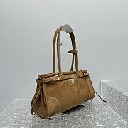 Colestore Prada Lus Solf Suede Brown Bag 32x15x13cm - 3