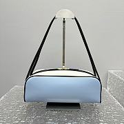 Colestore Prada Leather Swing Blue Shoulder Bag 28x11.5x10cm - 4