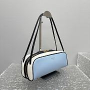 Colestore Prada Leather Swing Blue Shoulder Bag 28x11.5x10cm - 3
