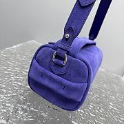 Colestore Prada Suede Purple Shoulder Bag 24x11x11cm - 3