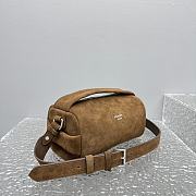 Colestore Prada Suede Brown Shoulder Bag 24x11x11cm - 2