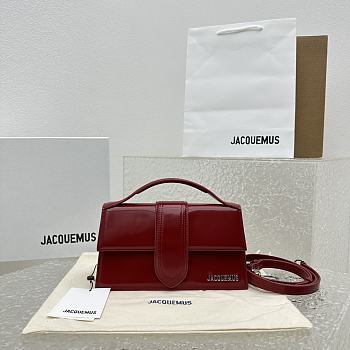 Colestore Jacquemus The Large Bambino Red Wine 24x13x7cm