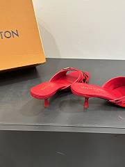 Colestore Louis Vuitton Leopard Kitten Red Heel Sandals  - 6