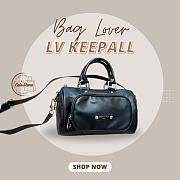 Colestore Louis Vuitton KeepAll Bag Black 25 x 15 cm - 1
