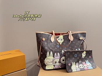 Colestore Louis Vuitton Neverfull Labubu 47x28cm