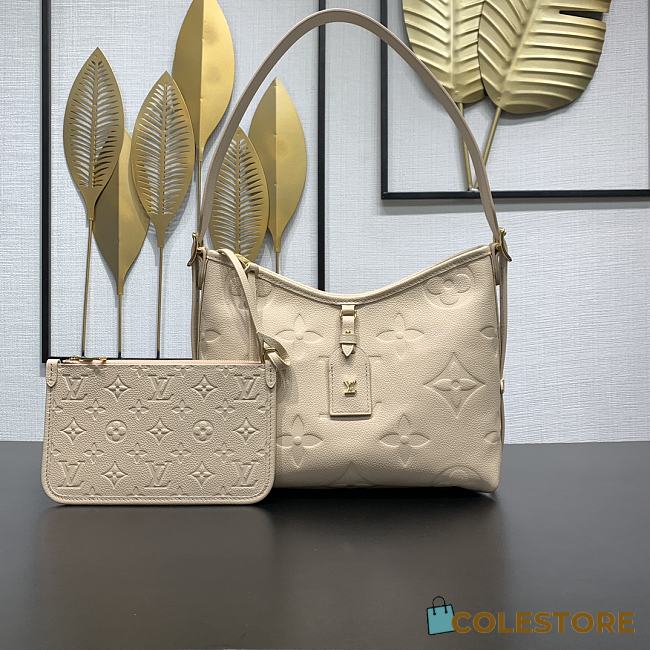 Colestore Louis Vuitton CarryAll PM Monogram Empreinte Sand Color 24 x 12 x 29.5cm - 1