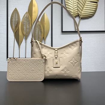 Colestore Louis Vuitton CarryAll PM Monogram Empreinte Sand Color 24 x 12 x 29.5cm
