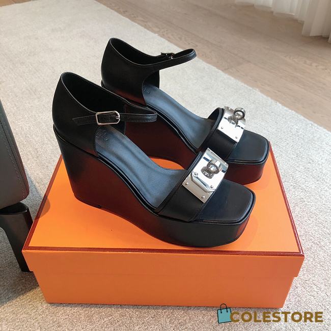 Colestore Hermes Hilda 80 sandal Black  - 1