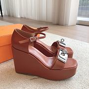 Colestore Hermes Hilda 80 sandal Cognac - 1