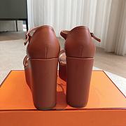 Colestore Hermes Hilda 80 sandal Cognac - 5