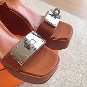 Colestore Hermes Hilda 80 sandal Cognac - 4