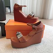 Colestore Hermes Hilda 80 sandal Cognac - 3