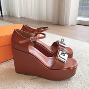 Colestore Hermes Hilda 80 sandal Cognac - 2