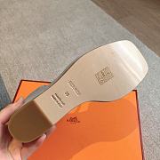 Colestore Hermes Hilda 80 sandal Light Blue Suede - 5