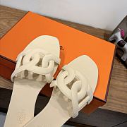 Colestore Hermes Aloha Sandals Cream - 5