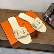 Colestore Hermes Aloha Sandals Cream - 2
