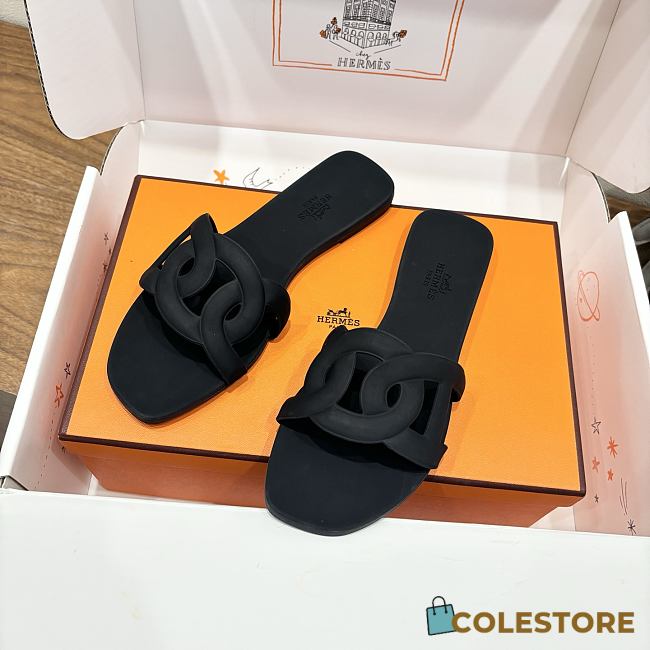 Colestore Hermes Aloha Sandals Black - 1