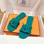 Colestore Hermes Aloha Sandals Vert Emeraude - 1