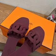 Colestore Hermes Aloha Sandals burgundy - 2