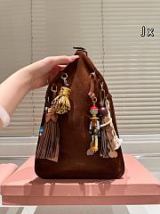 Colestore Miu Miu Oak Suede Bag With Trick 24×37cm - 3