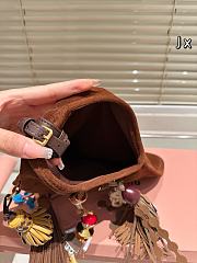 Colestore Miu Miu Oak Suede Bag With Trick 24×37cm - 5