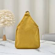Colestore Miu Miu Mustard Yellow Suede Bag With Trick 24×37cm - 4