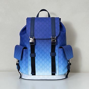 Colestore Gucci Chroma GG Large Backpack Ombre Blue 35x46x12cm