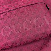 Colestore Gucci Large GG Tote Bag in Rosso Ancora Red Canvas 45x32x15cm - 3
