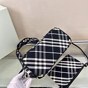 Colestore Burberry Embroidered Canvas Small Check Shopping Bag Black 41× 14 × 26cm - 6