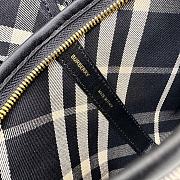 Colestore Burberry Embroidered Canvas Small Check Shopping Bag Black 41× 14 × 26cm - 2