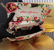 Colestore Dolce & Gabbana Sicilian Peony Pink Multi-Color Leather Top Handle 25x12x20cm - 2