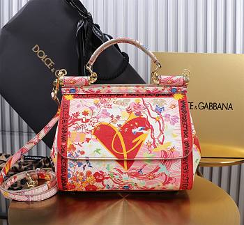 Colestore Dolce & Gabbana Sicily Top Handle Bag Graffiti 25x12x20cm