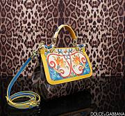Colestore Dolce & Gabbana Dauphine Majolica Printed Small Miss Sicily Satchel Multicolor 25x12x20cm - 2