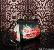 Colestore Dolce & Gabbana Rose-Print Small Miss Sicily Bag 25x12x20cm - 4