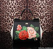 Colestore Dolce & Gabbana Rose-Print Small Miss Sicily Bag 25x12x20cm - 3