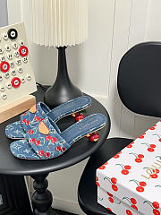 Colestore Louis Vuitton LV x TM Lily Mule Monogram Cherry Denim - 4